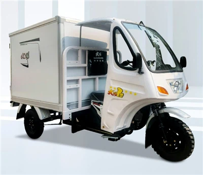 DY-B2 Big Cargo Box חצי תא תלת אופן לנשיאת מזון, פירות, דגים עם מזגן